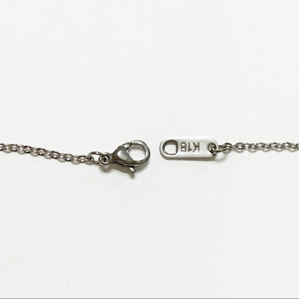 H Block Letter Monogram Stainless Steel Necklace - Picture 6 of 6